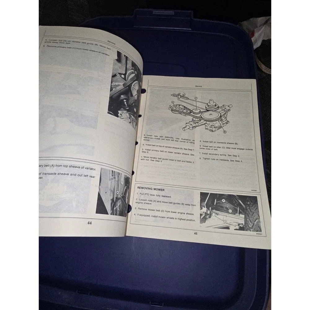 1987 JOHN DEERE RIDING MOWERS OPERATORS MANUAL ORIGINAL‎